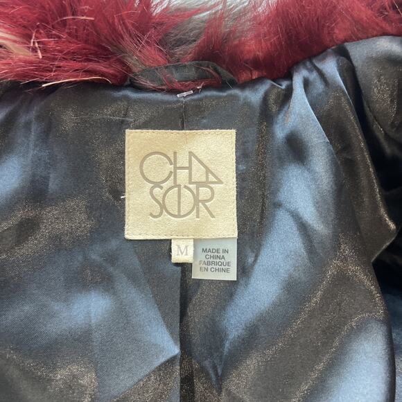Chaser Faux Fur Party Coat Jacket Multi Color Size M New Years Event Vegas Club - Picture 6 of 13